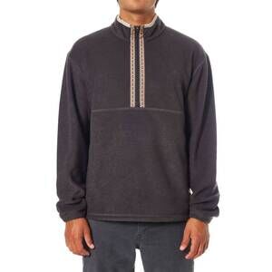 NEW KATIN nelson fleece pullover jacket in black wash